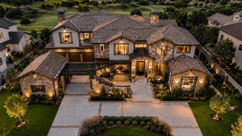 Luxury estate representing Patrick Mahomes net worth and real estate holdings