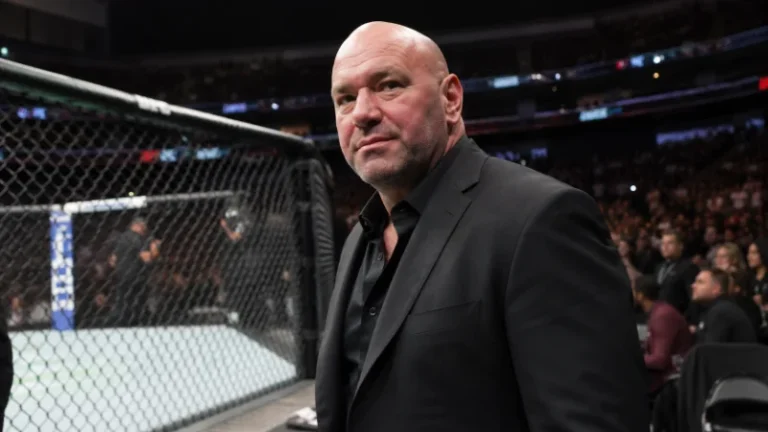 Dana White net worth UFC president at a live event