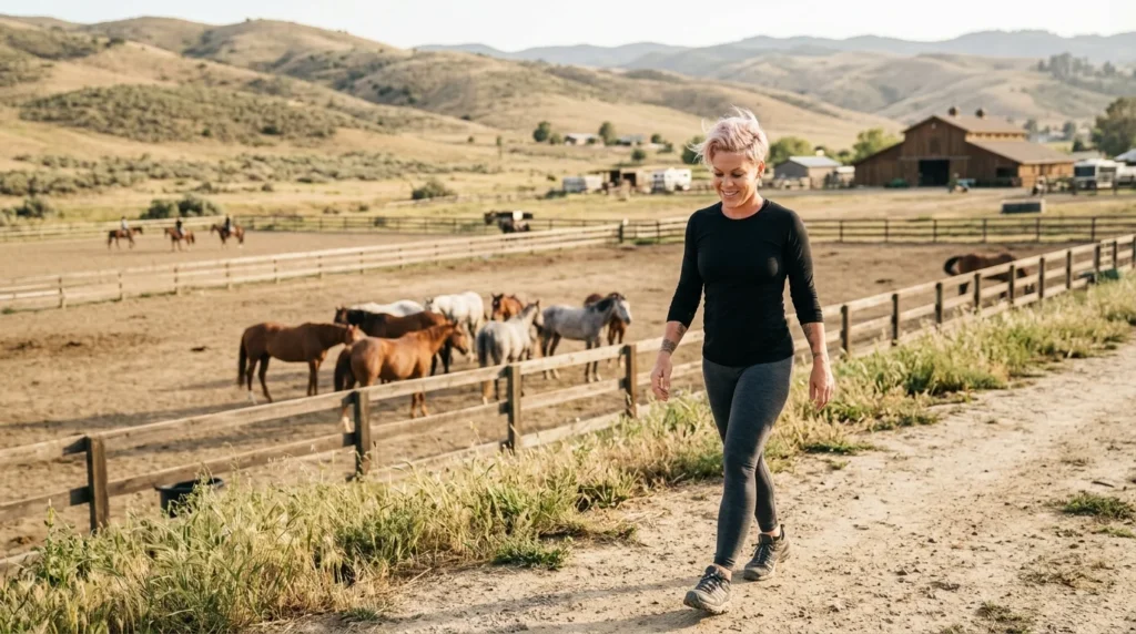 Pink net worth private ranch property lifestyle