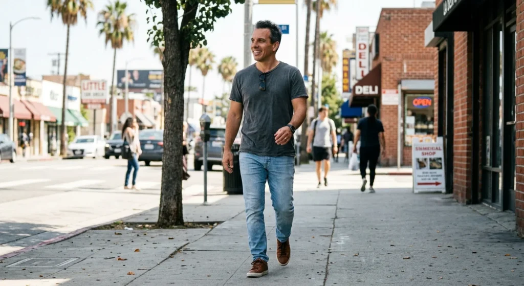 Sebastian Maniscalco net worth comedian casual portrait